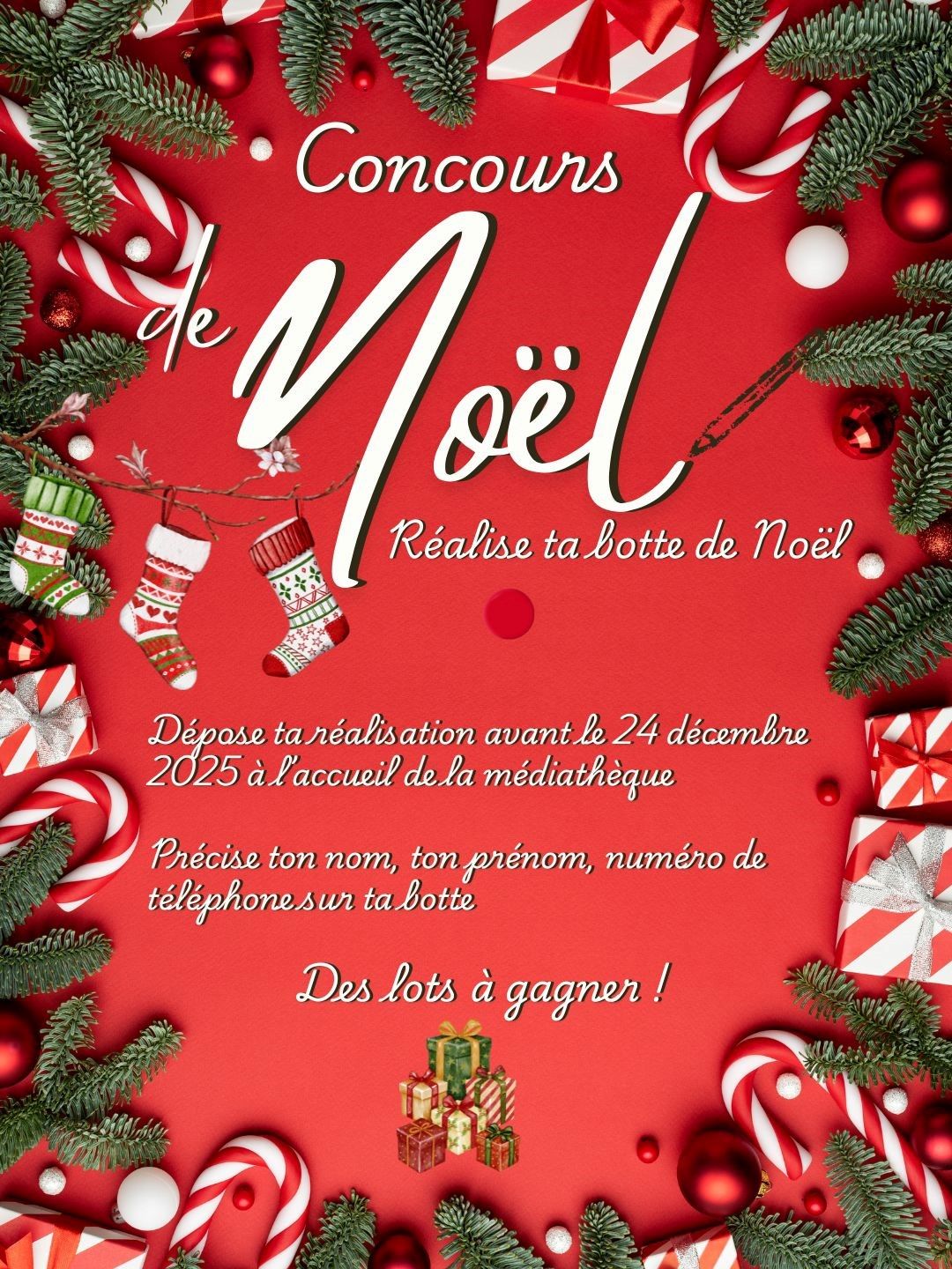 concours noel 25 botte